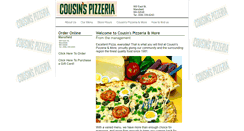 Desktop Screenshot of cousinspizzeria.com